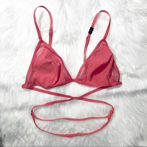 NWT💞2/$40 FREE SHIPPING Pink Strappy Wrap Bra - Picture 4 of 7